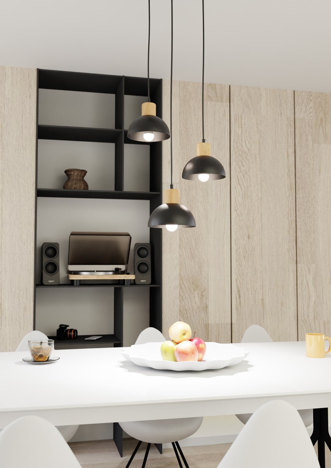 Deckenleuchte Core 3 Premium in Schwarz, 3-flammig