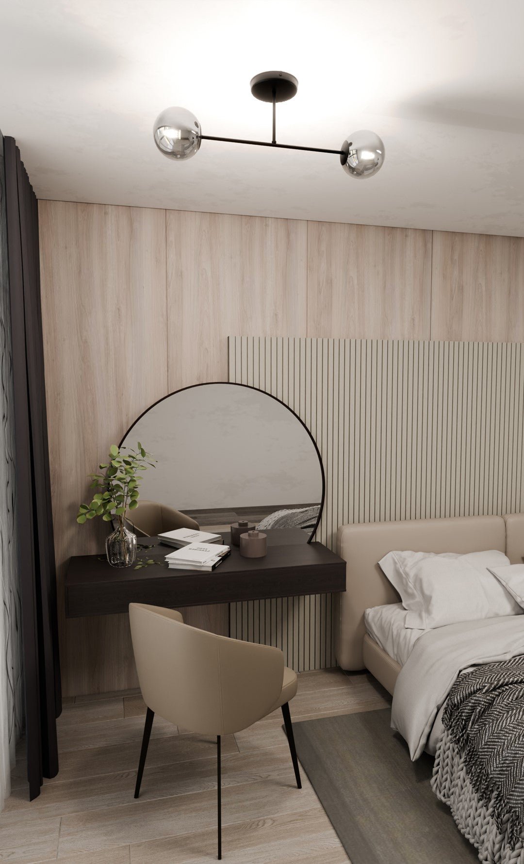 Deckenleuchte Eternal 2 in Schwarz, Graphit, 2-flammig