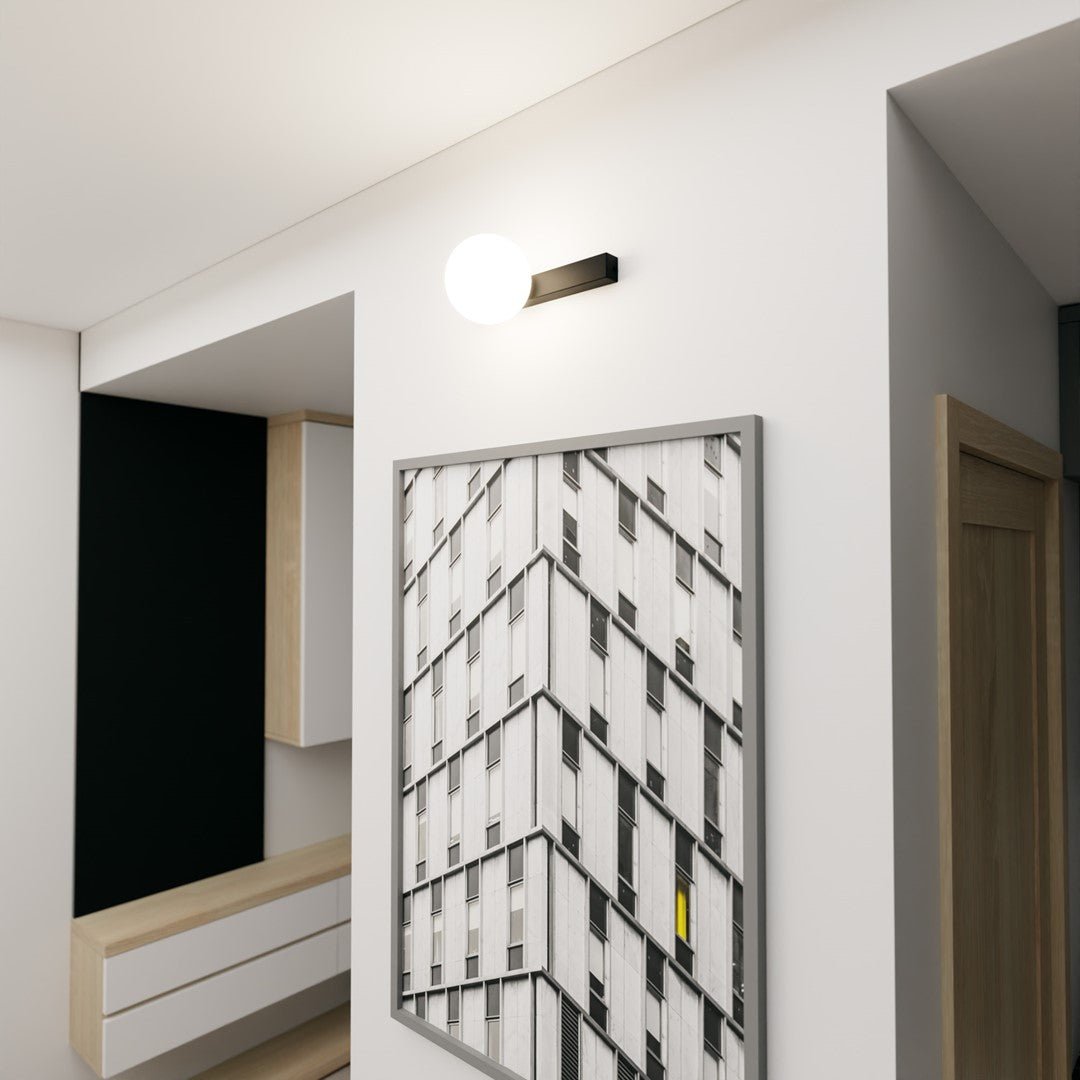 Deckenleuchte Flex 1 in Schwarz, Weiß, 1-flammig