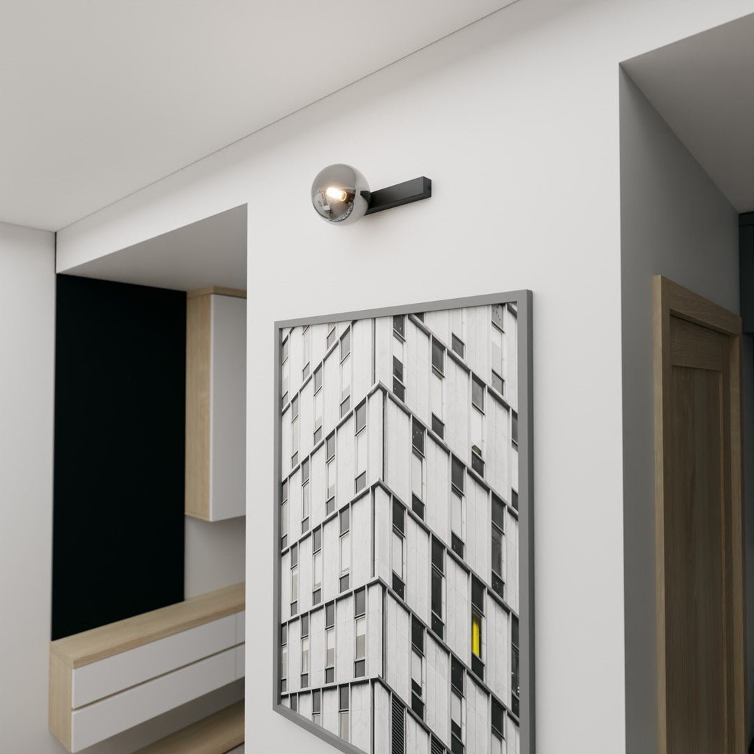 Deckenleuchte Flex 1 in Schwarz, Graphit, 1-flammig