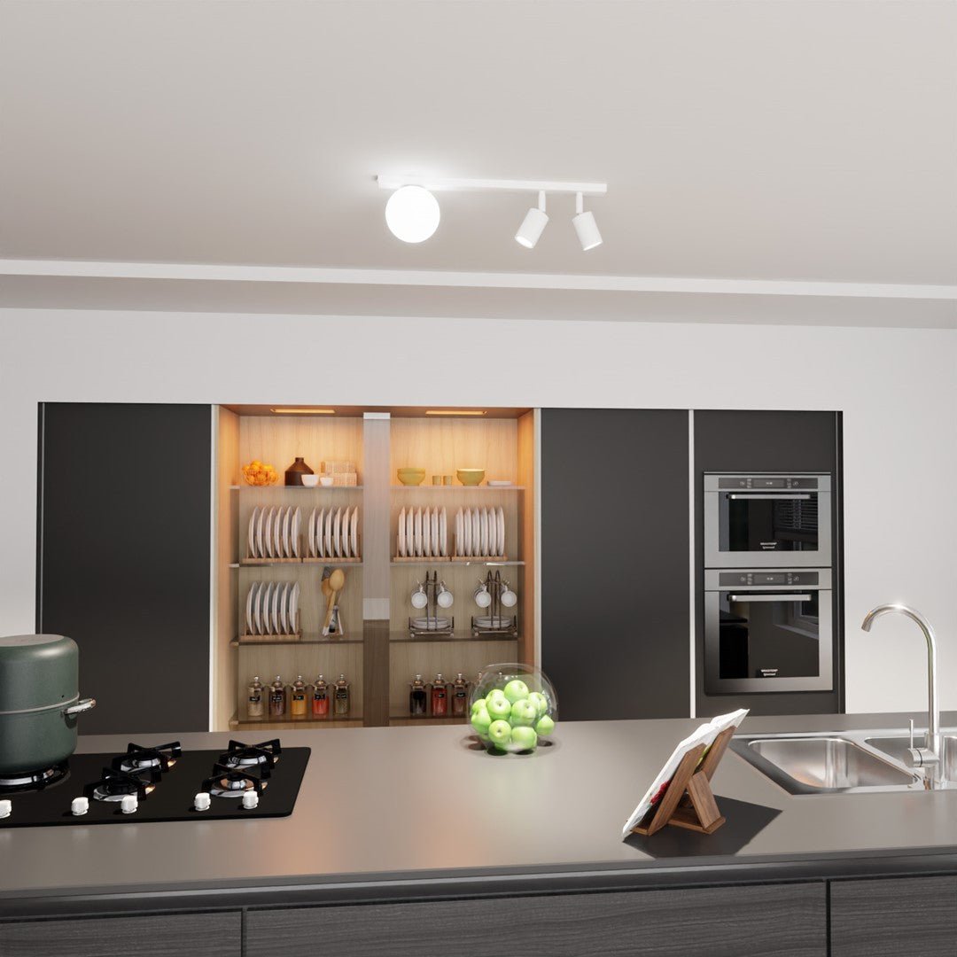 Deckenleuchte Forte 3 in Weiß, 3-flammig