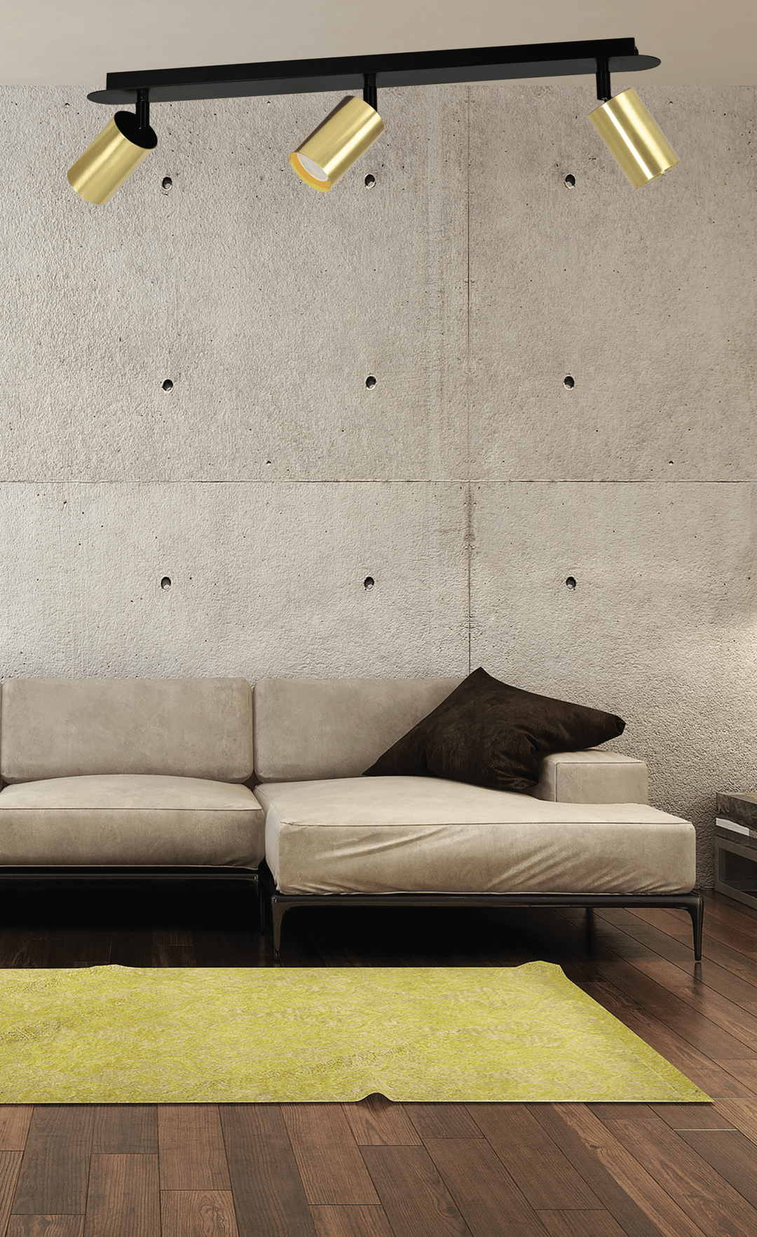 Deckenleuchte Maxi 3 in Schwarz, 3-flammig