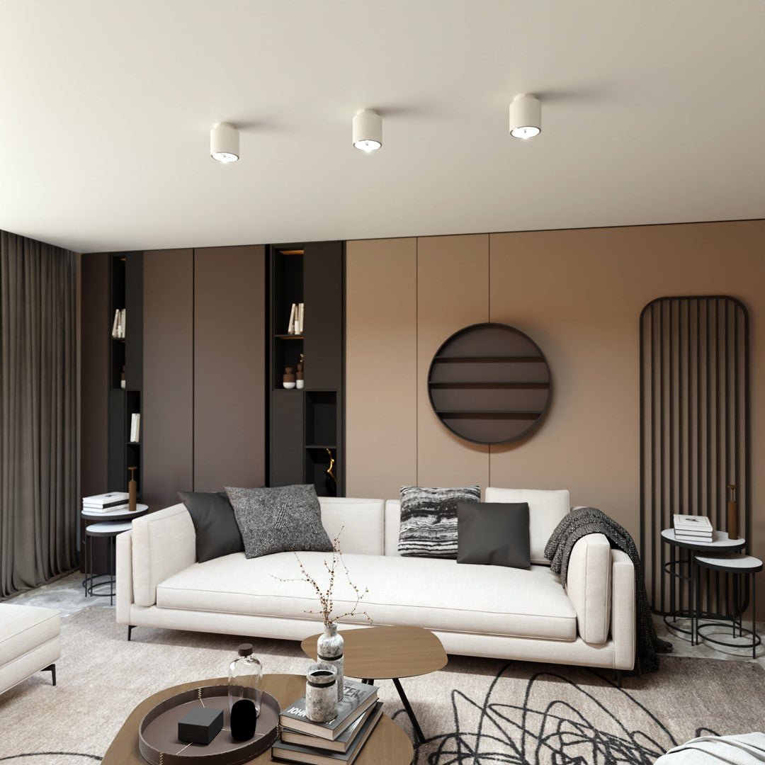 Deckenleuchte Micro 1 in Weiß, 1-flammig