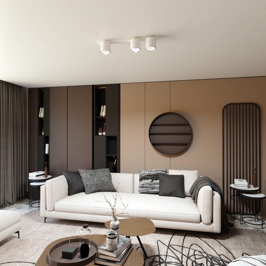 Deckenleuchte Micro 3 in Weiß, 3-flammig