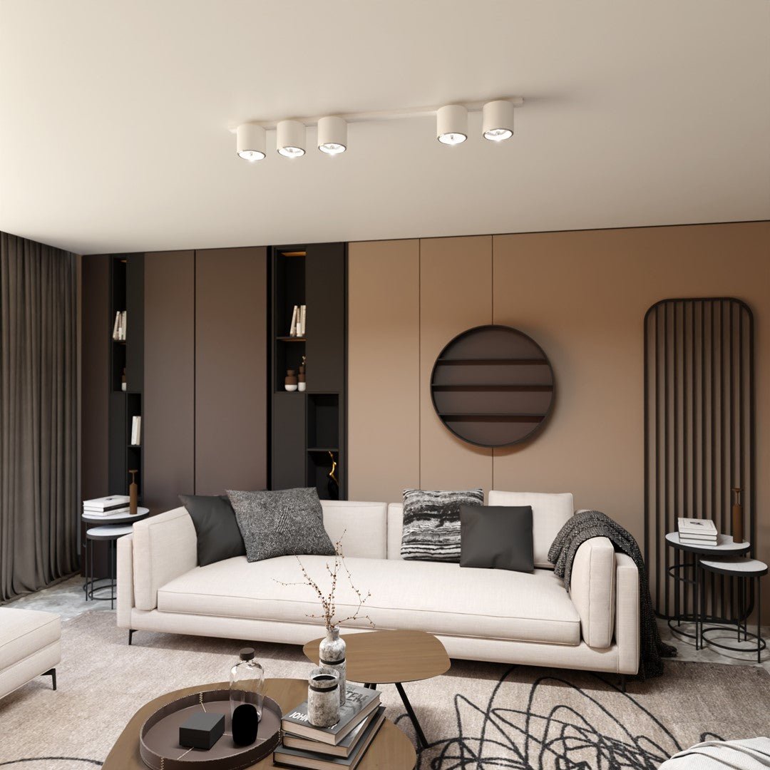 Deckenleuchte Micro 5 in Weiß, 5-flammig