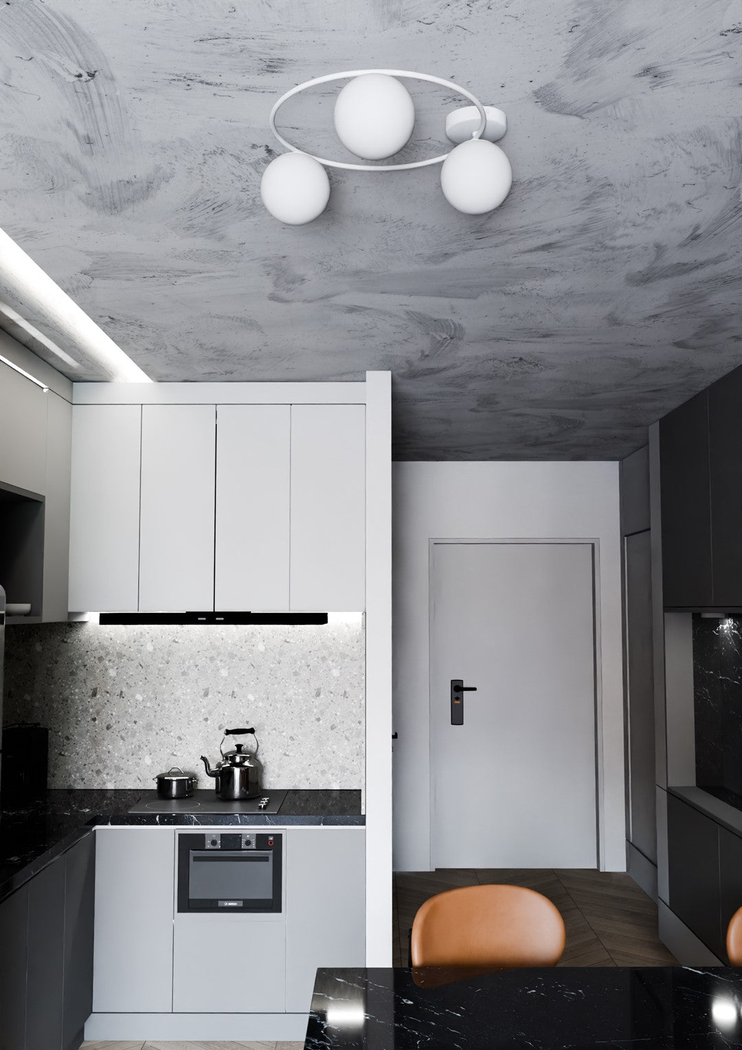 Deckenleuchte Pinade 3 in Weiß, 3-flammig