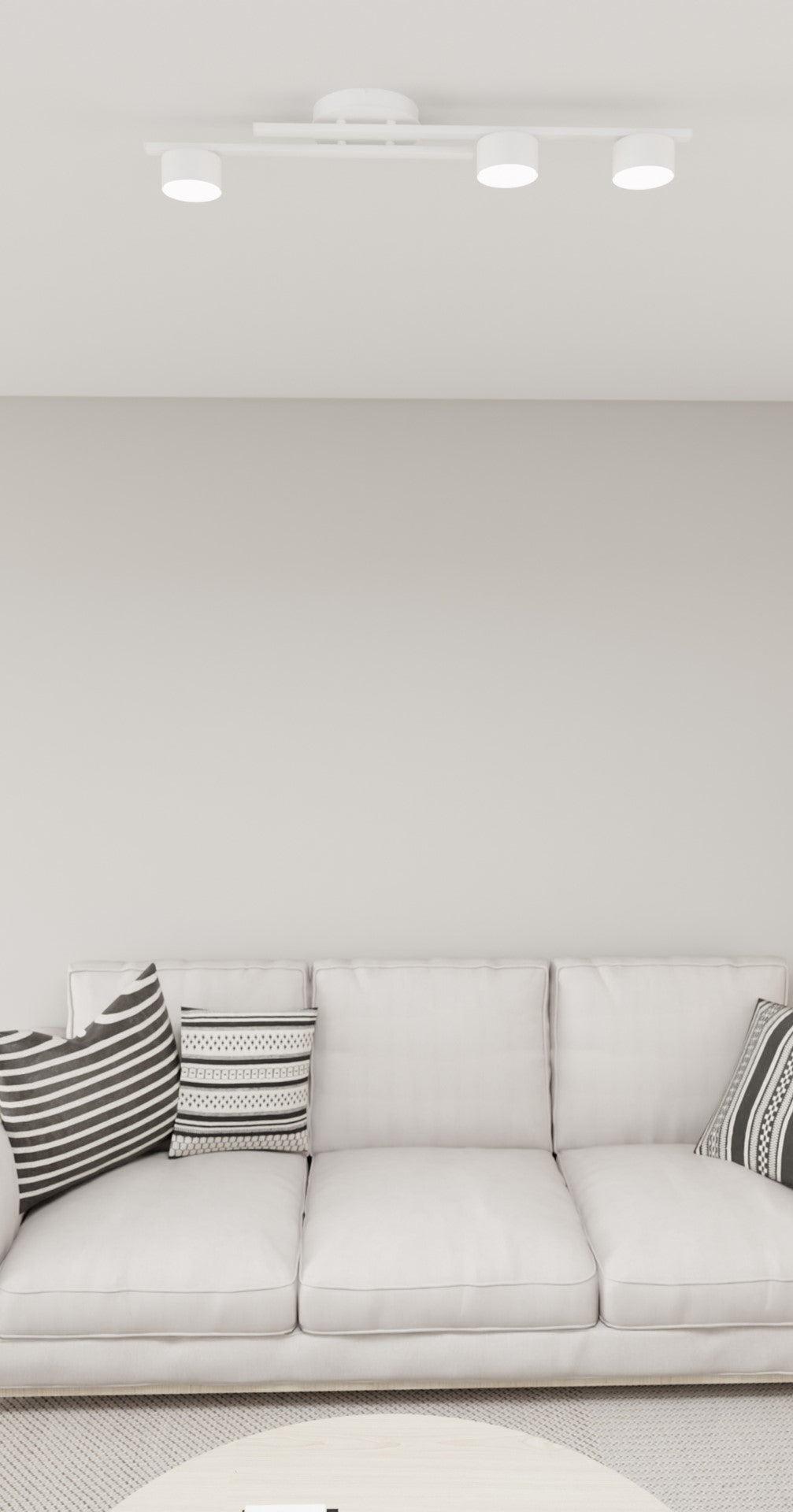 Deckenleuchte Shater 3 in Weiß, 3-flammig