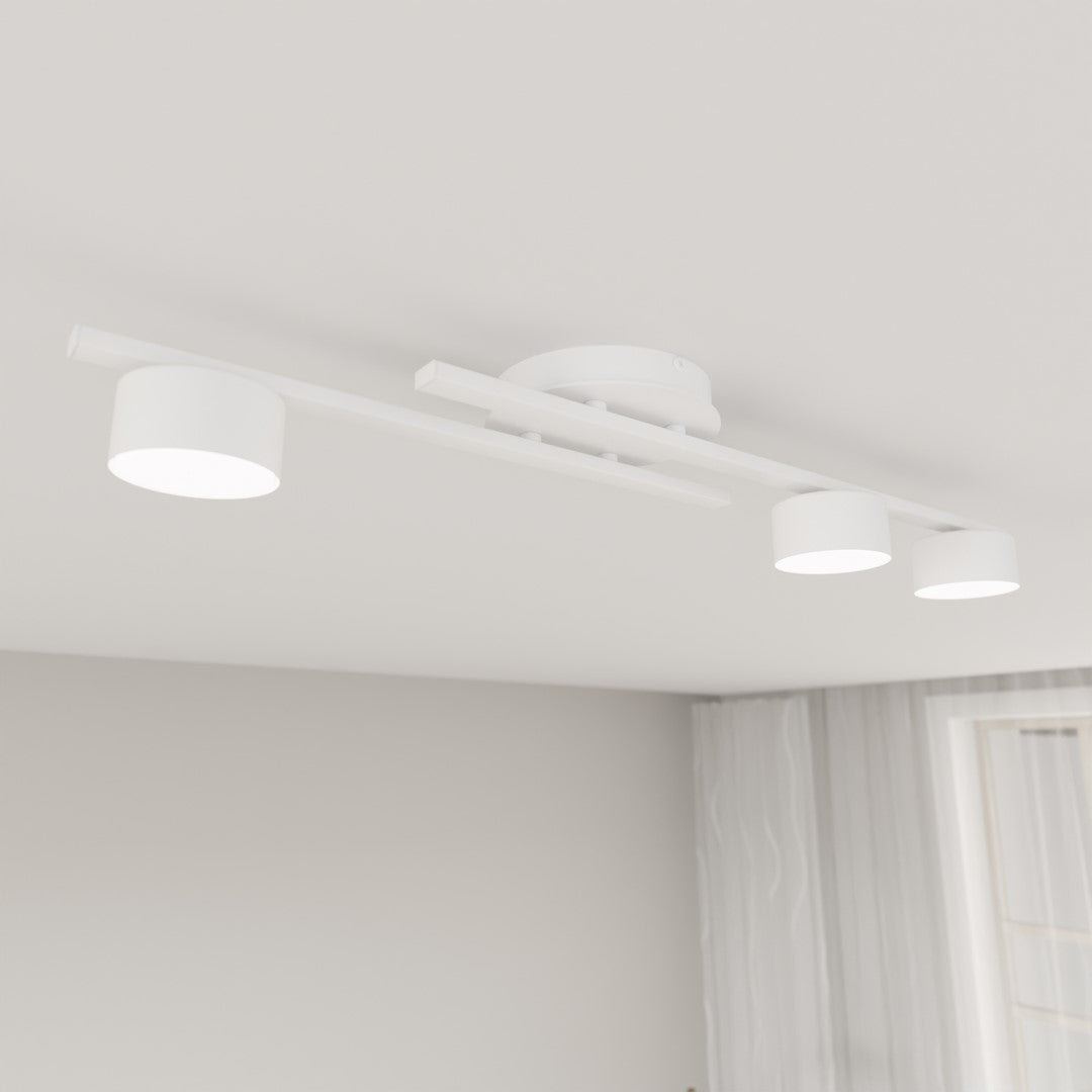 Deckenleuchte Shater 3 in Weiß, 3-flammig