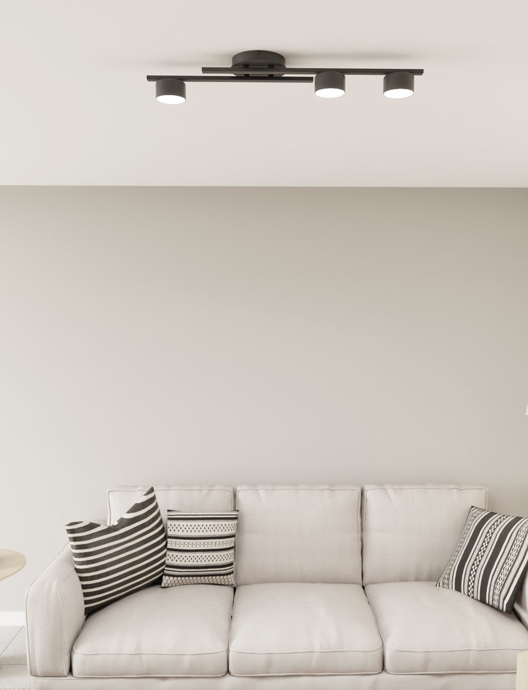 Deckenleuchte Shater 3 in Schwarz, 3-flammig