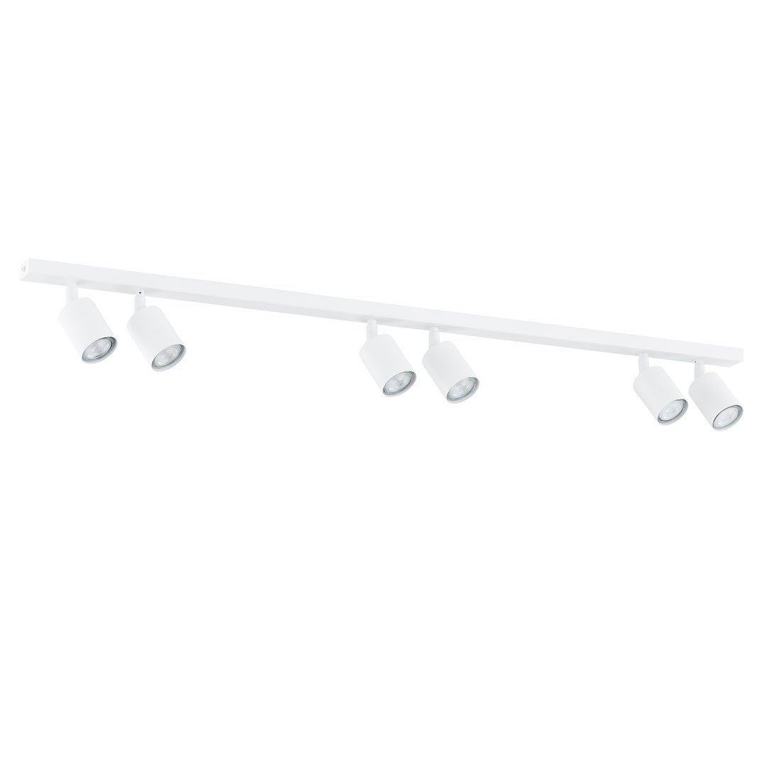 Deckenleuchte Spark 6 in Weiß, 6-flammig