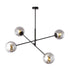 Deckenleuchte Trace 4 in Schwarz, Graphit, 4-flammig