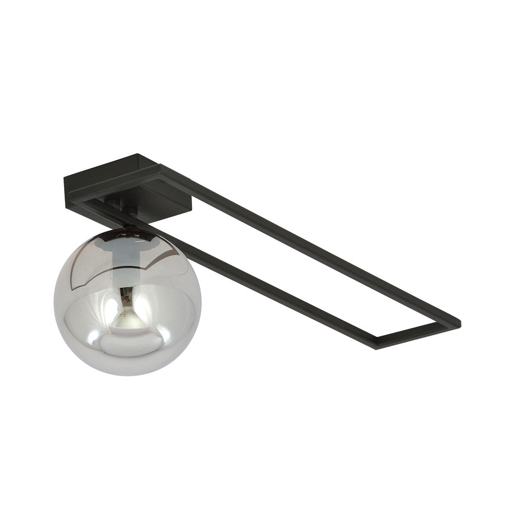 Deckenleuchte Vision 1C in Schwarz, Graphit, 1-flammig
