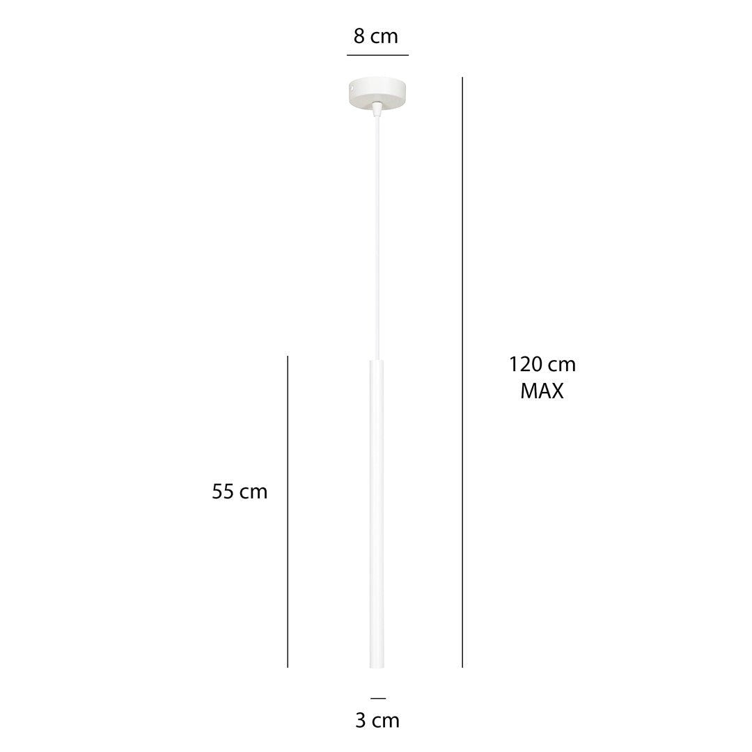 Hängeleuchte Aero 1 in Weiß, 1-flammig