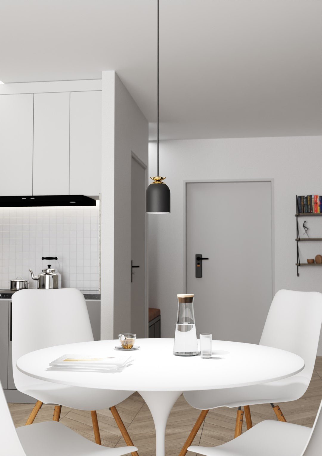 Hängeleuchte Aim 1 in Schwarz, 1-flammig