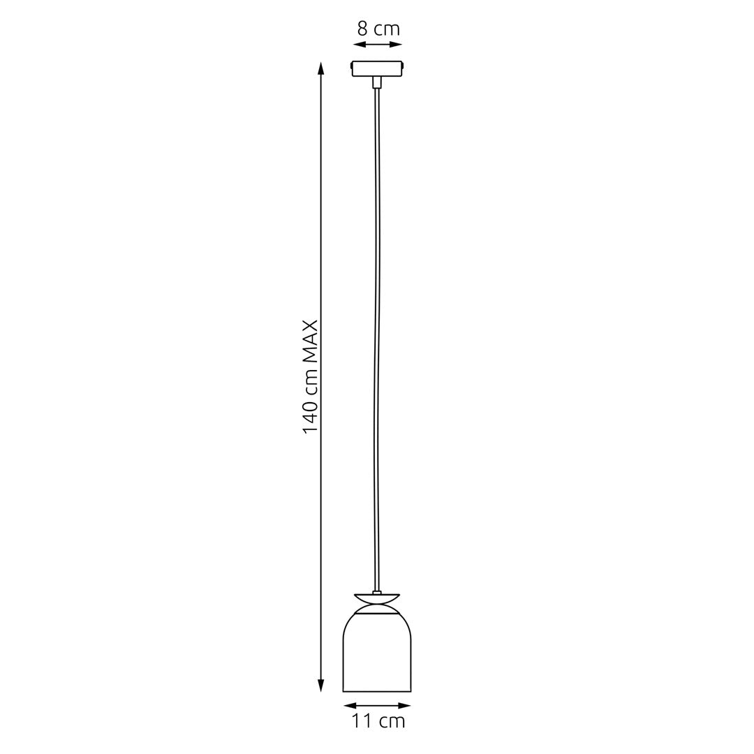 Hängeleuchte Aim 1 in Weiß, 1-flammig