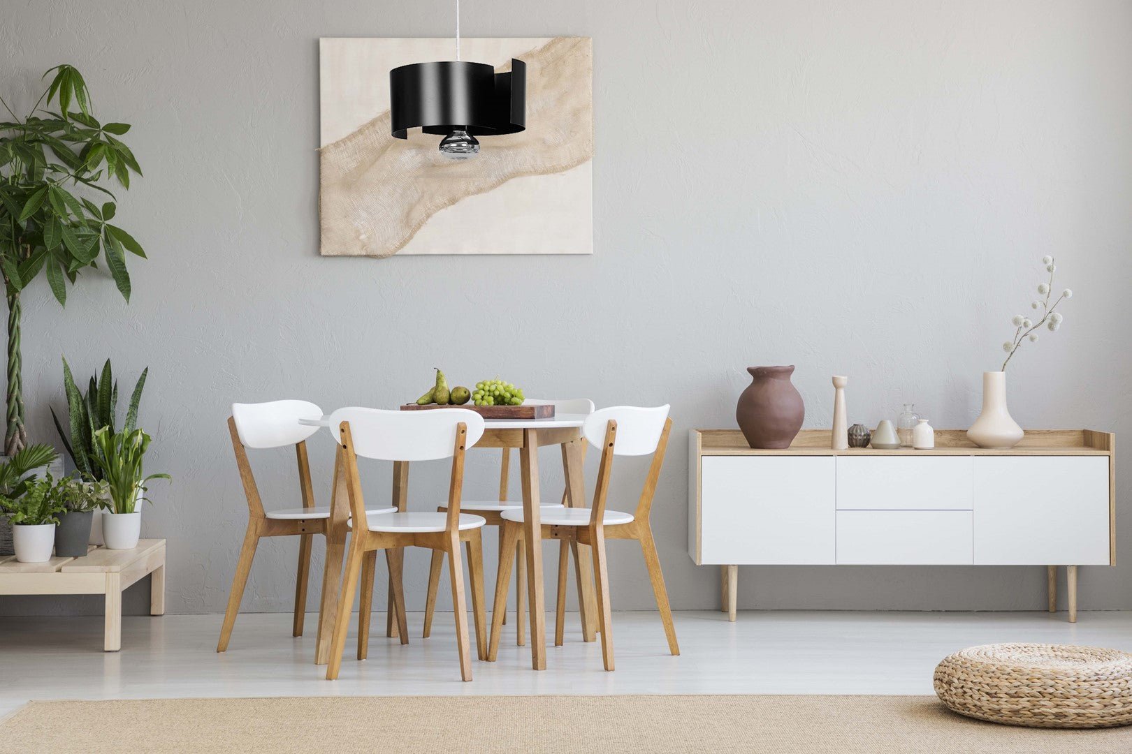 Hängeleuchte Aurora 1 in Schwarz, 1-flammig