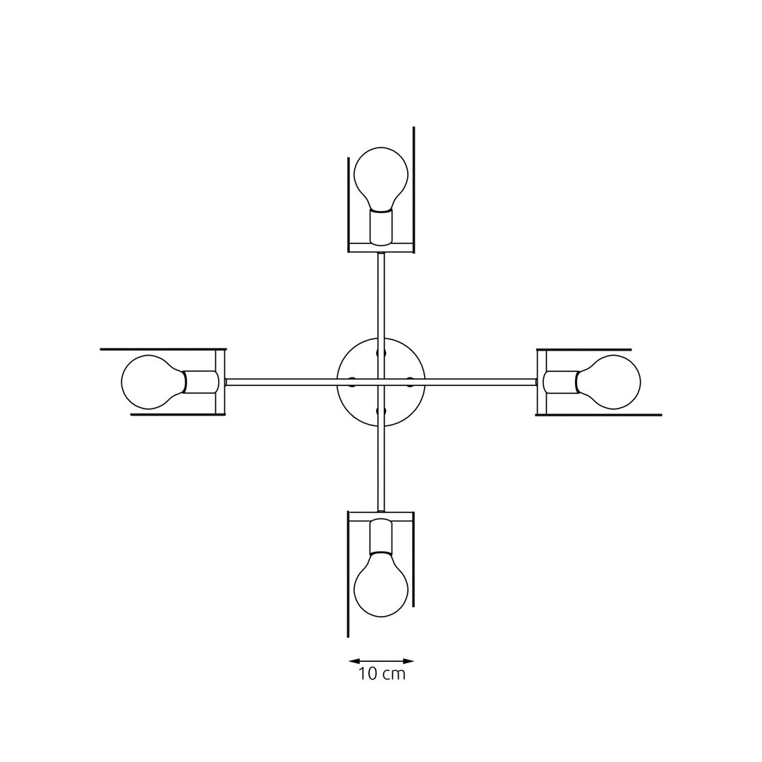 Hängeleuchte Bliss 4 in Weiß, 4-flammig