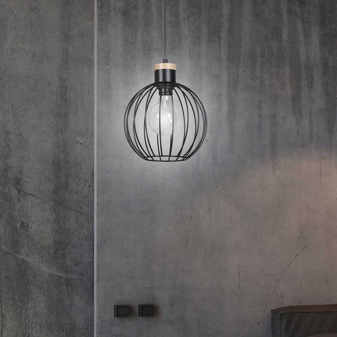 Hängeleuchte Drift 1 in Schwarz, 1-flammig