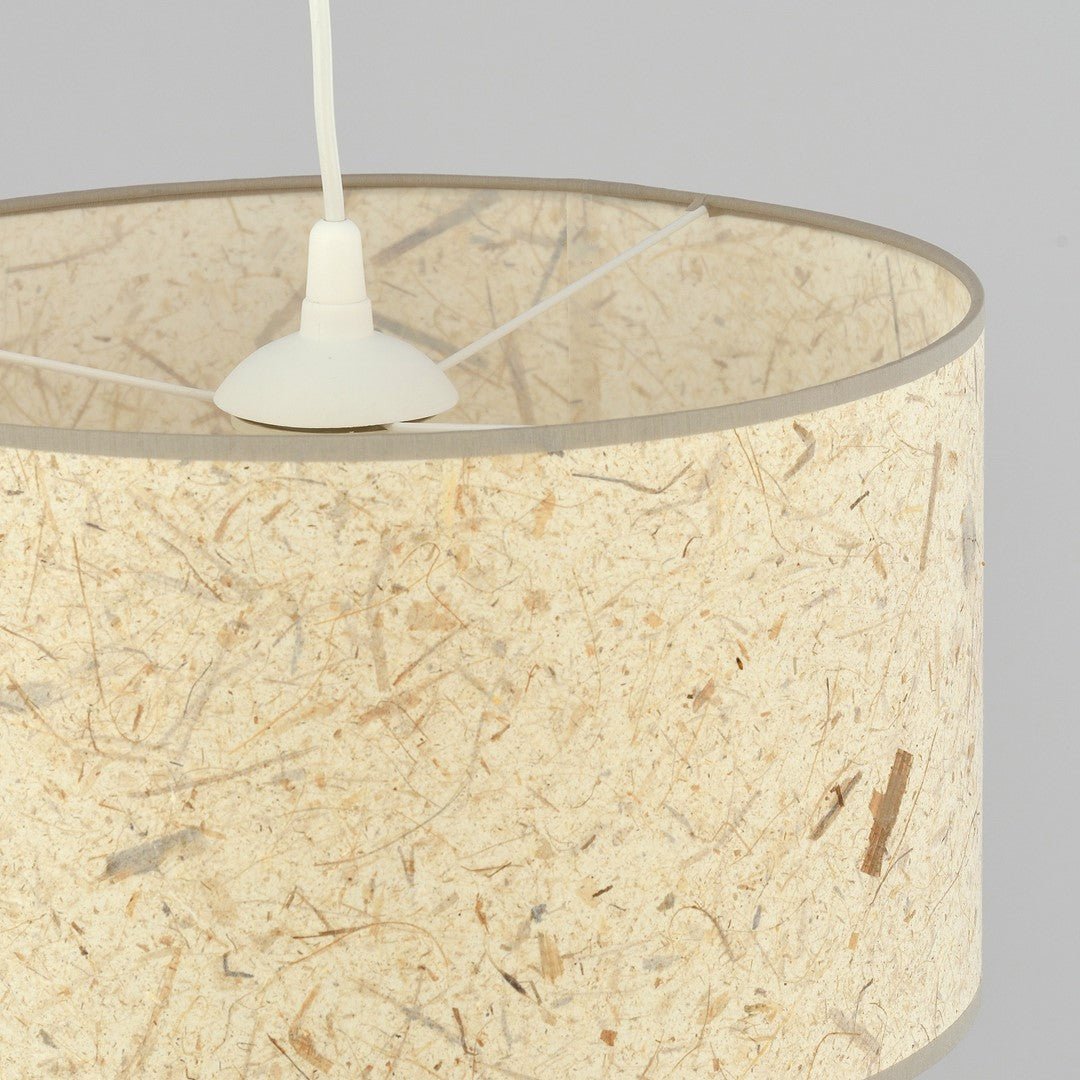 Hängeleuchte Edge 1 in Weiß, Braun, 1-flammig