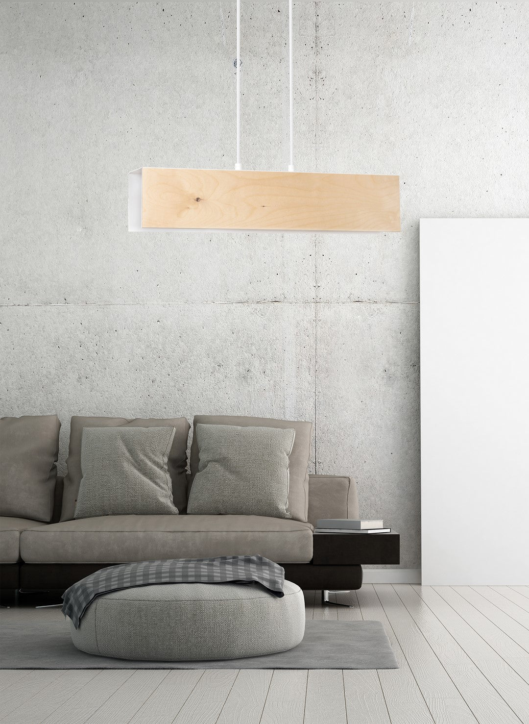 Hängeleuchte Gusto 2 in Weiß, Braun, 2-flammig