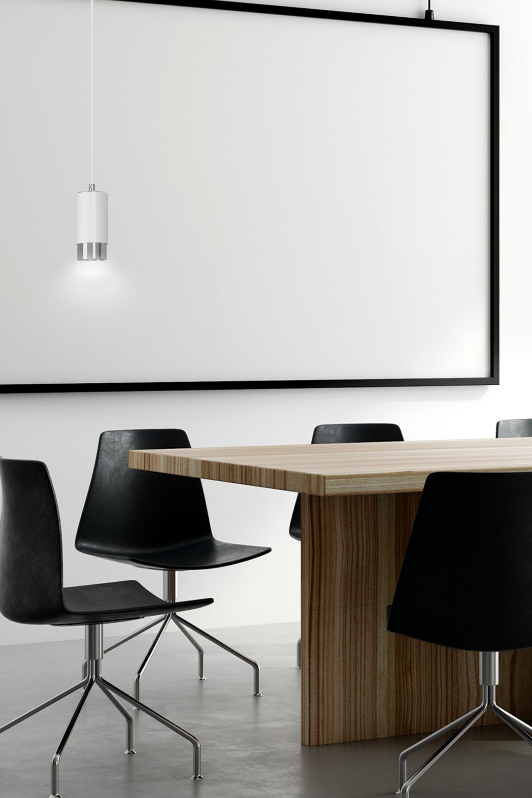 Hängeleuchte Serene 1 in Weiß, Silber, 1-flammig