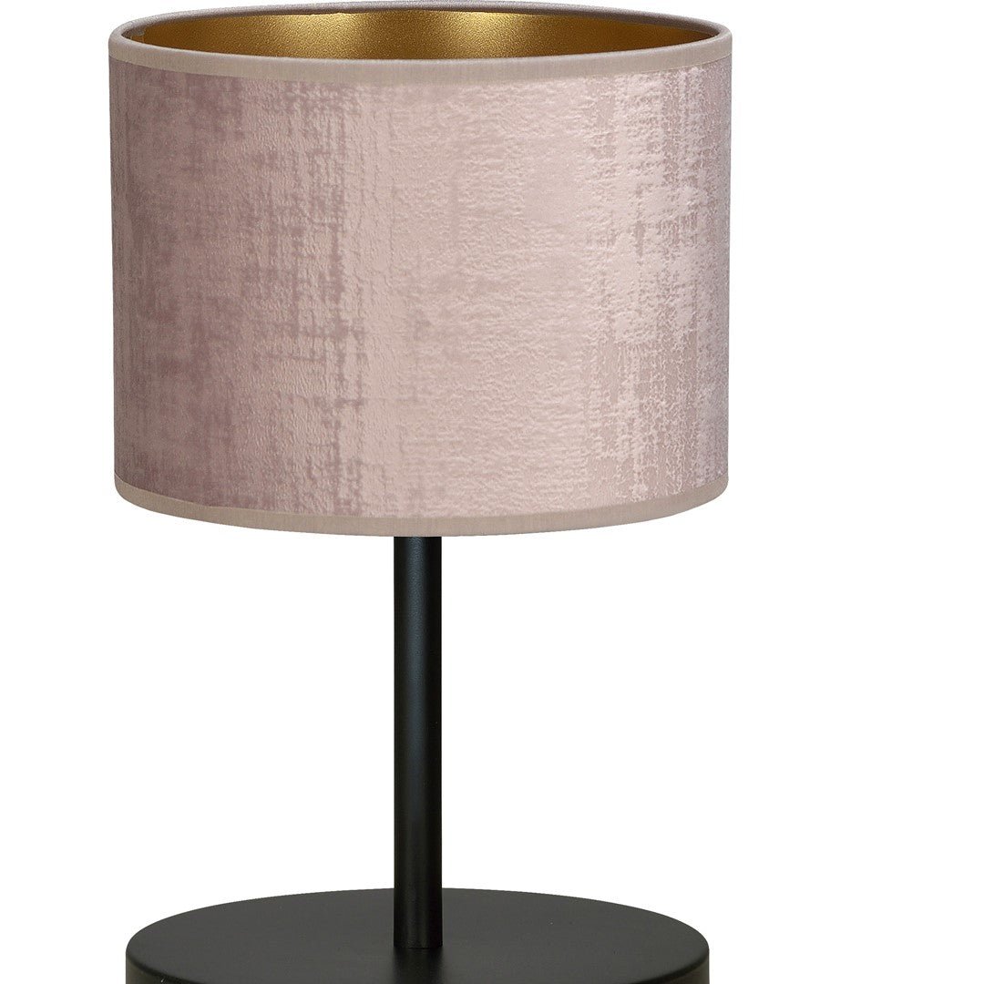 Tischlampe Crest Ln1 in Schwarz, Rosa, 1-flammig