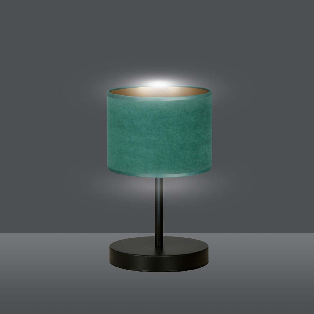 Tischlampe Crest Ln1 in Schwarz, Grün, 1-flammig