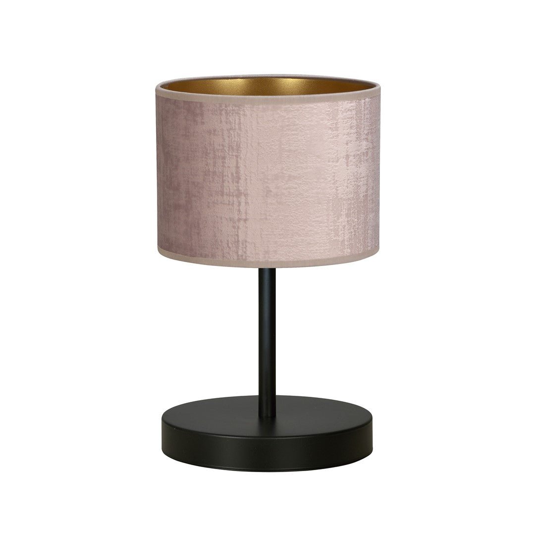 Tischlampe Crest Ln1 in Schwarz, Rosa, 1-flammig