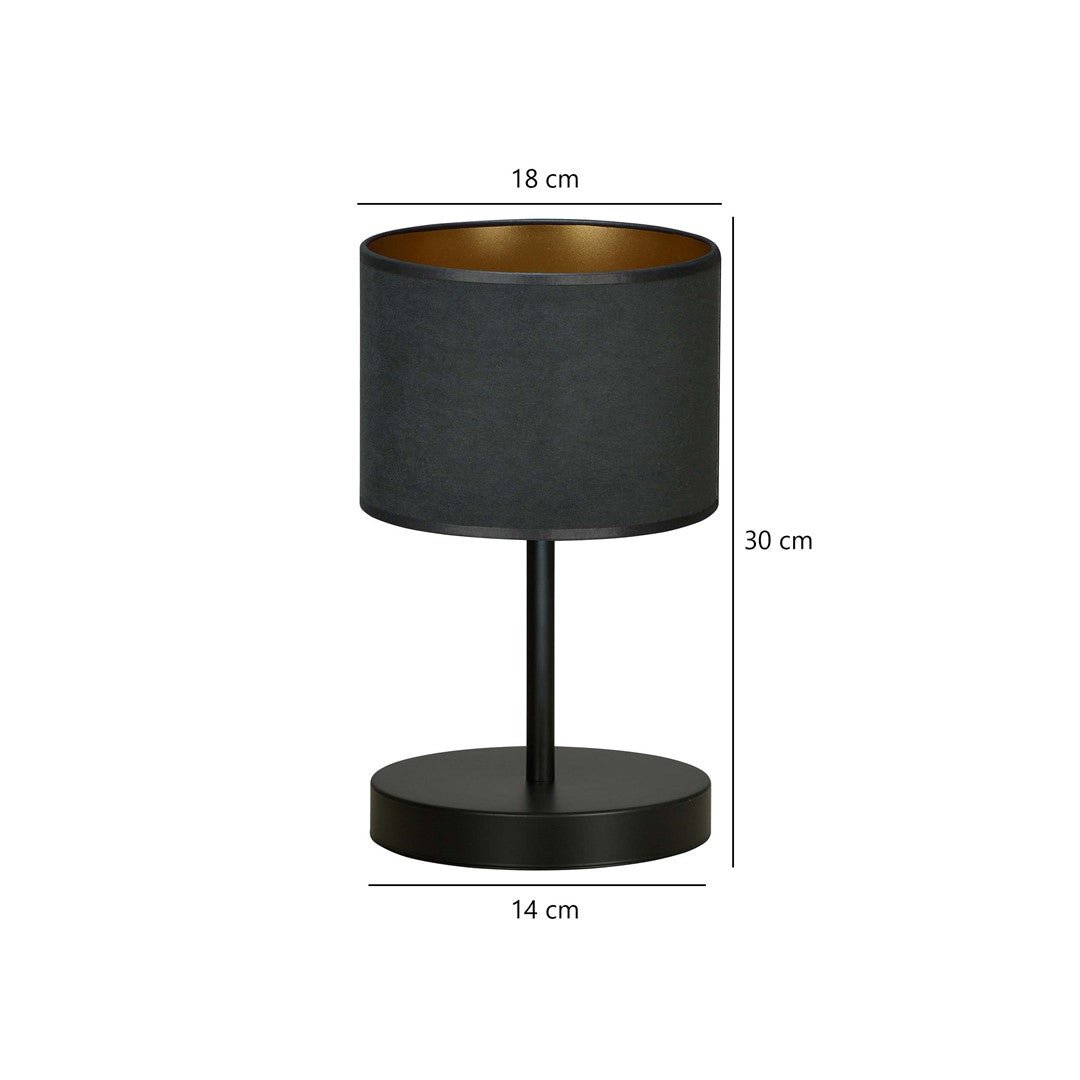 Tischlampe Crest Ln1 in Schwarz, 1-flammig