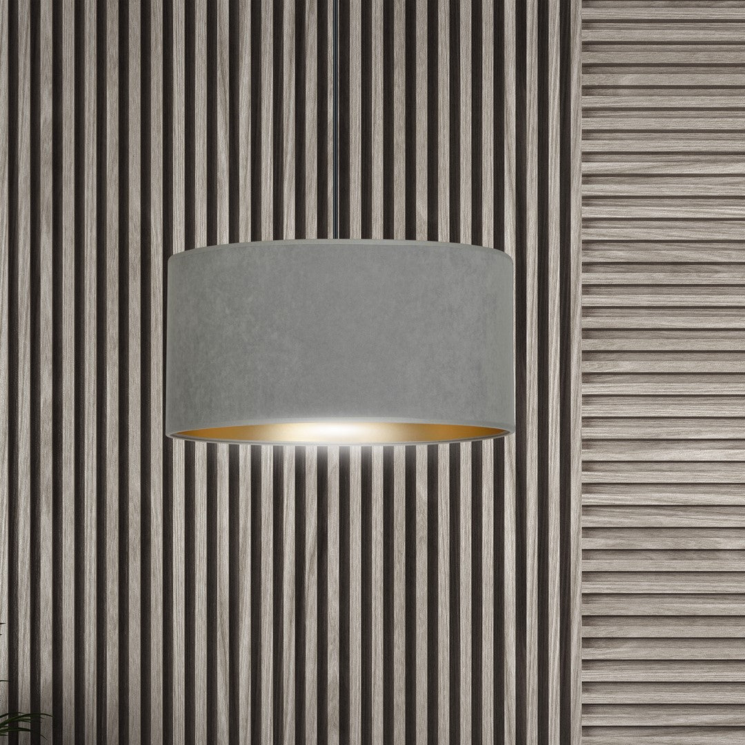 Hängeleuchte Crest 1 in Schwarz, Grau, 1-flammig