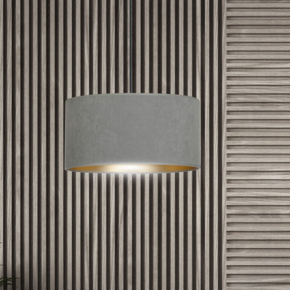 Hängeleuchte Crest 1 in Schwarz, Grau, 1-flammig