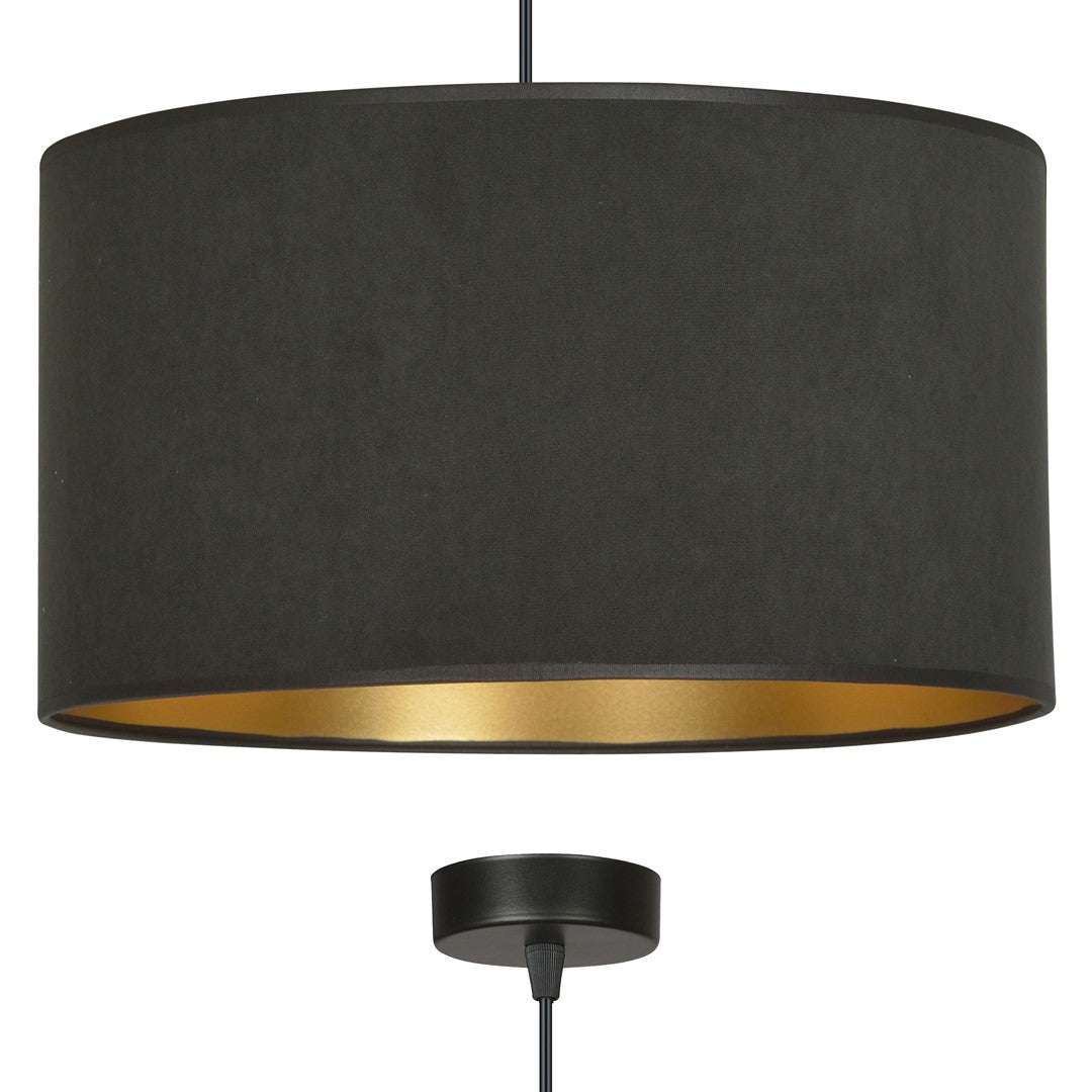 Hängeleuchte Crest 1 in Schwarz, 1-flammig