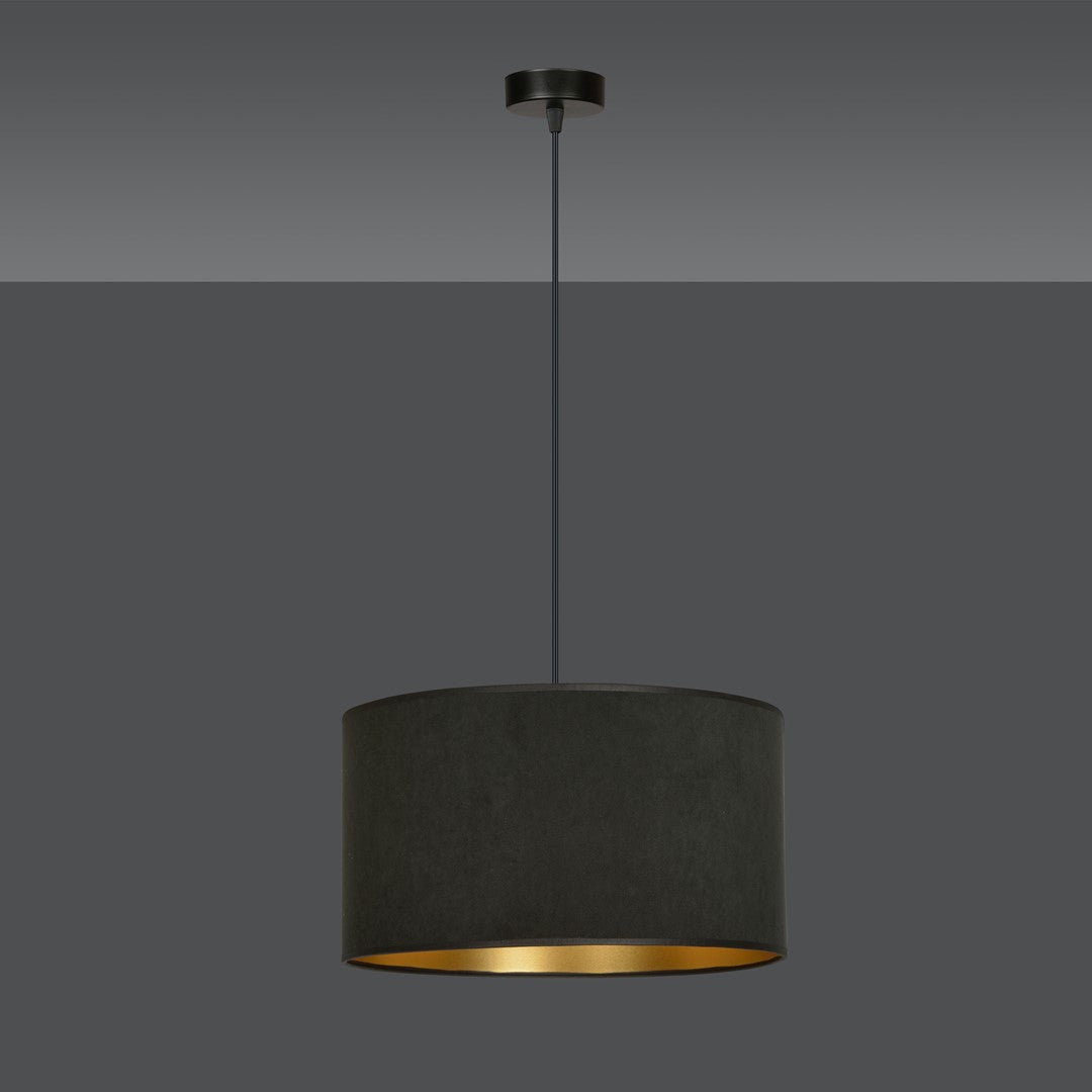 Hängeleuchte Crest 1 in Schwarz, 1-flammig