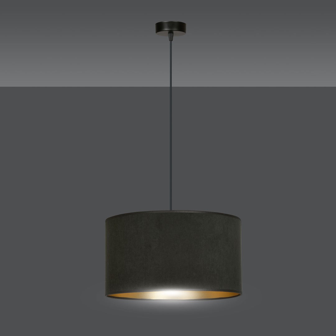 Hängeleuchte Crest 1 in Schwarz, 1-flammig