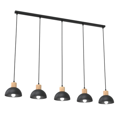Deckenleuchte Core 5 in Schwarz, 5-flammig