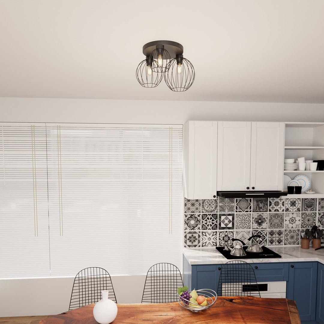 Deckenleuchte Haven 3 Premium in Schwarz, 3-flammig