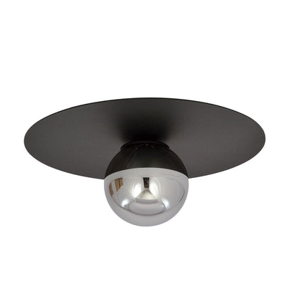 Deckenleuchte Helios 1 in Schwarz, Graphit, 1-flammig