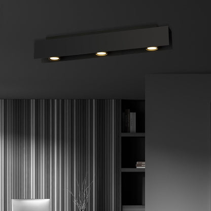 Deckenleuchte Keys 3 in Schwarz, 3-flammig
