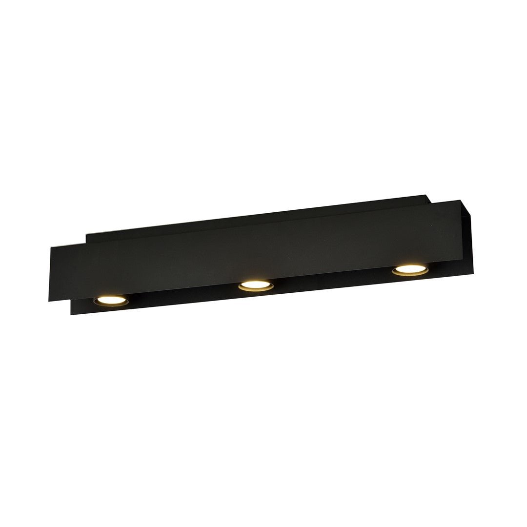 Deckenleuchte Keys 3 in Schwarz, 3-flammig