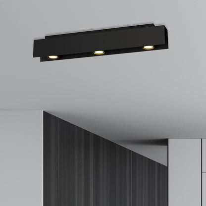 Deckenleuchte Keys 3 in Schwarz, 3-flammig