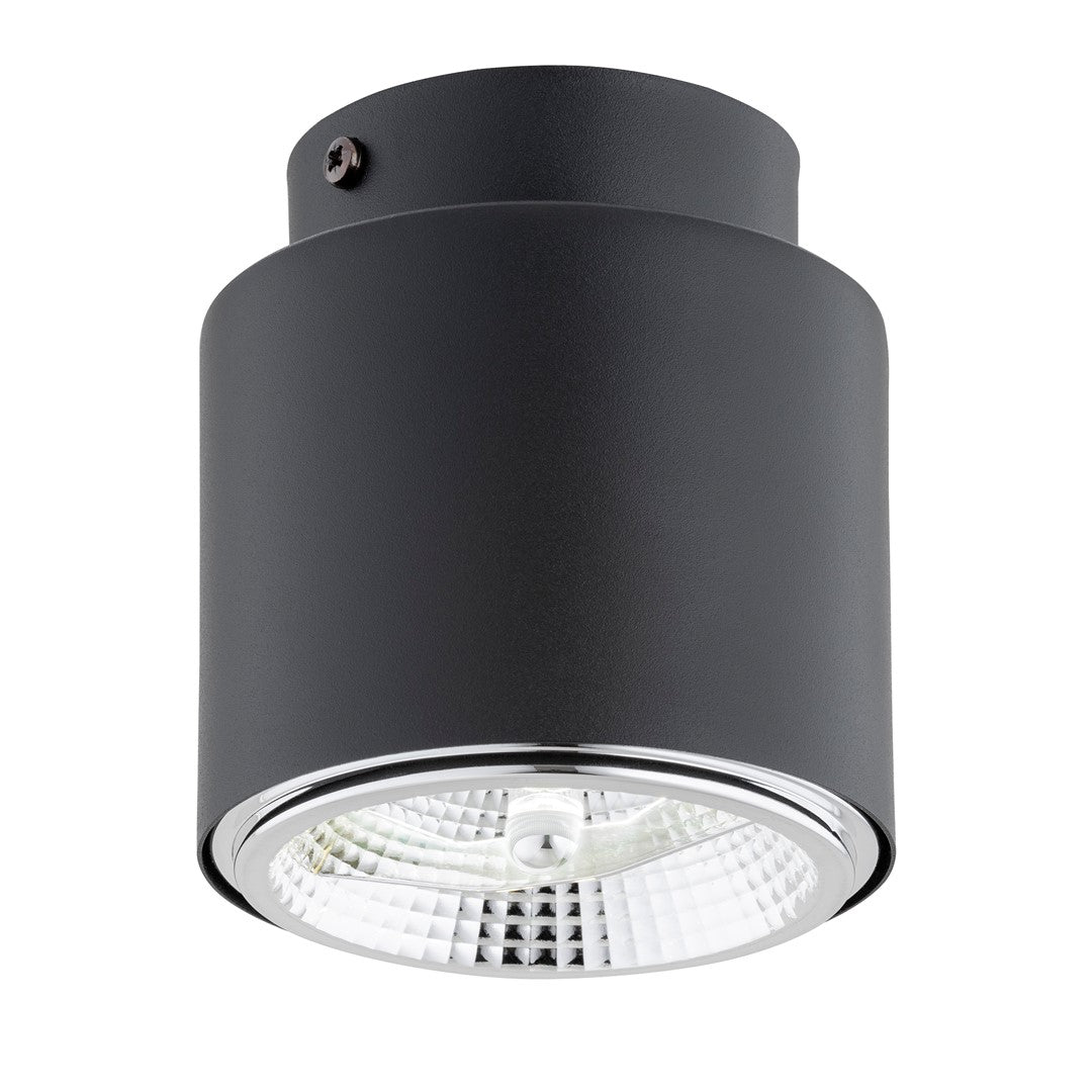 Deckenleuchte Micro 1 in Schwarz, 1-flammig