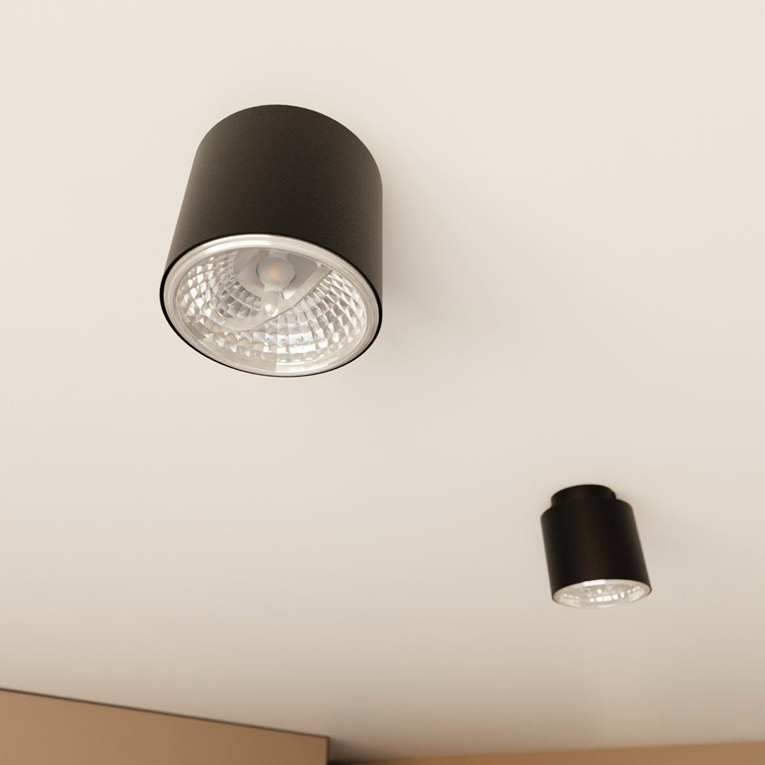 Deckenleuchte Micro 1 in Schwarz, 1-flammig