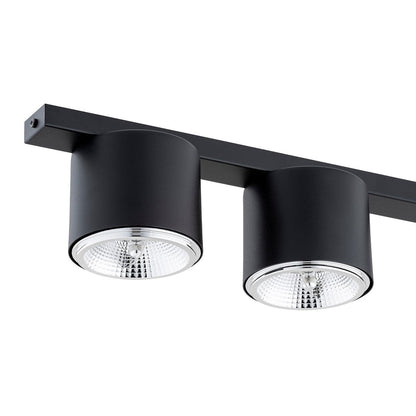 Deckenleuchte Micro 3 in Schwarz, 3-flammig