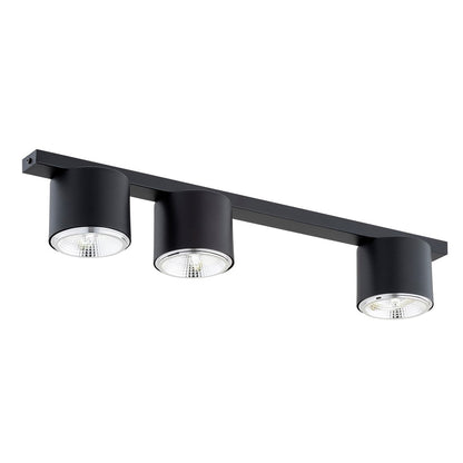 Deckenleuchte Micro 3 in Schwarz, 3-flammig