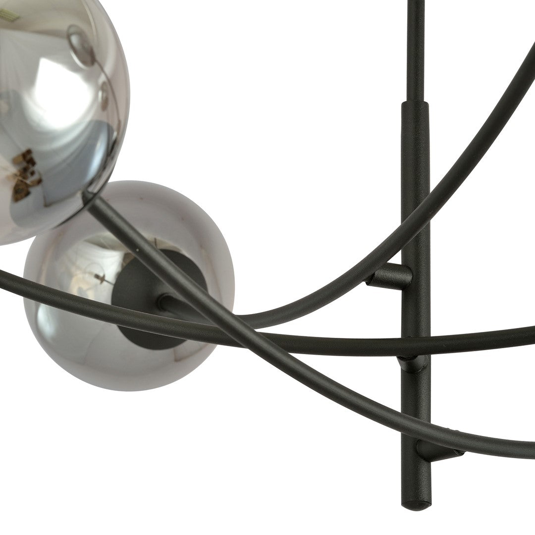 Deckenleuchte Props 4 in Schwarz, Graphit, 4-flammig