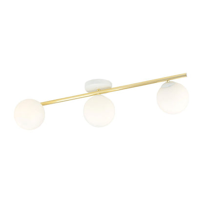 Deckenleuchte Radiance 3 in Weiß, Gold, 3-flammig