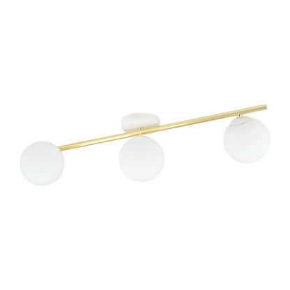 Deckenleuchte Radiance 3 in Weiß, Gold, 3-flammig