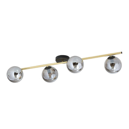 Deckenleuchte Radiance 4 in Schwarz, Gold, Graphit, 4-flammig