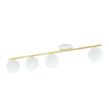 Deckenleuchte Spirit 4 in Weiß, Gold, 4-flammig