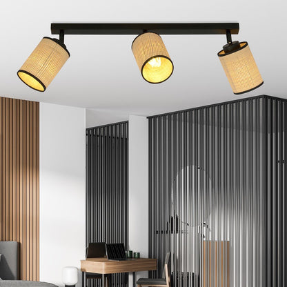 Deckenleuchte Tranquil 3 in Schwarz, Braun, 3-flammig